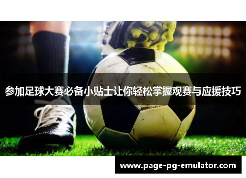 参加足球大赛必备小贴士让你轻松掌握观赛与应援技巧